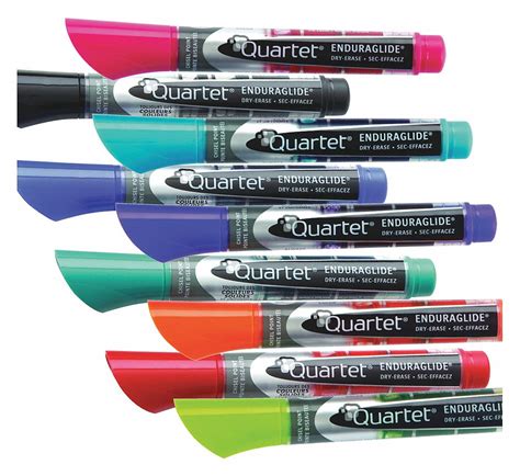 QUARTET, Chisel, Capped, Dry Erase Markers - 49EU78|5001-18MA - Grainger