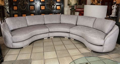 Beautiful Curved Sectional Sofa in Three Parts at 1stDibs | parts of the couch, sectional sofa ...