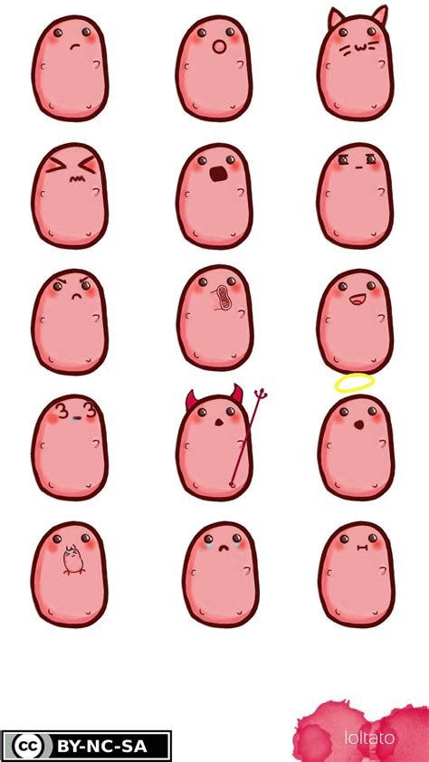 Kawaii Potato Stickers! by loltato on DeviantArt