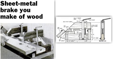 Sheet Metal Brake Plans • WoodArchivist