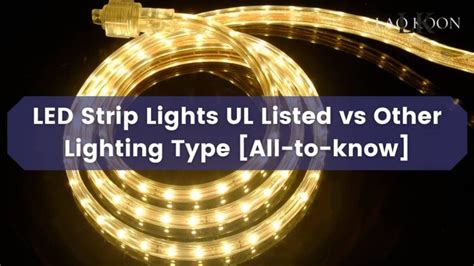 LED Strip Lights UL Listed vs Other Lighting Type [All-to-know] % %currentyear % % - Laokoon ...