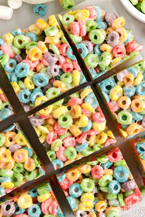 Froot Loops Cereal And Milk Bars Recipe | Dandk Organizer