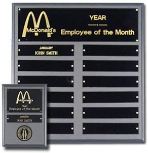 Award Plaque Employee of the Month | eBay