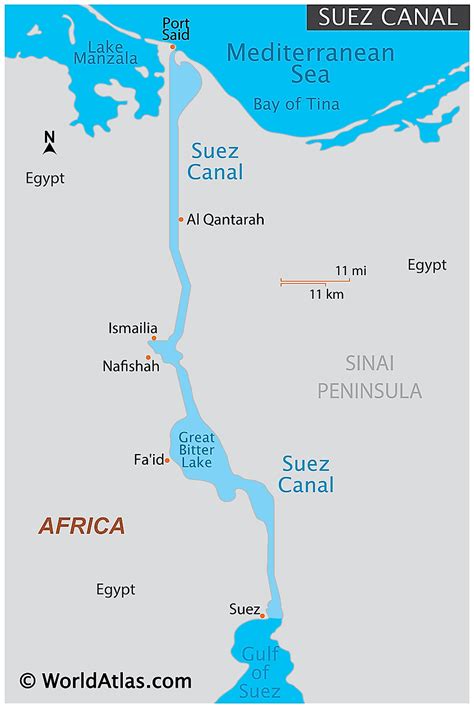 The Suez Canal - WorldAtlas