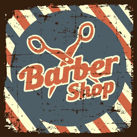 Vintage Barber Shop Sign 661721 Vector Art at Vecteezy