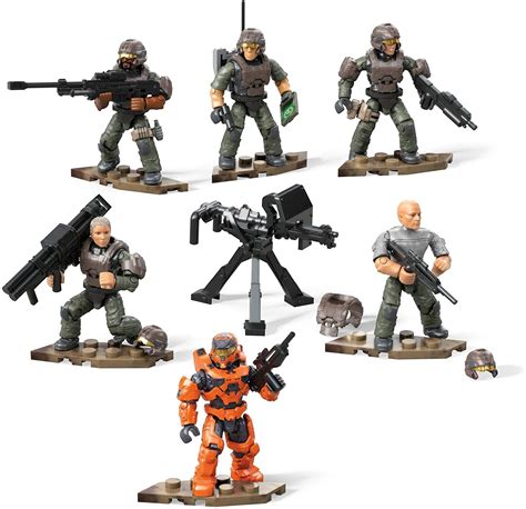 Halo Universe Toys And More: Mega Construx Halo UNSC Marine Platoon Pack Official Images