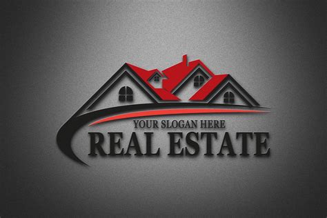 Modern Real Estate Logo Design psd Template – GraphicsFamily