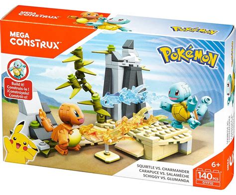 Mega Bloks Pokmon Mega Construx Squirtle vs Charmander Set - ToyWiz