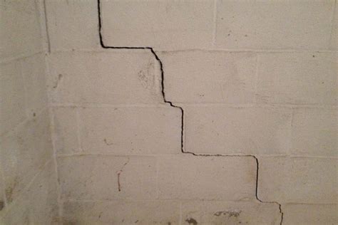 Cracks in cinder-block foundations and their repair