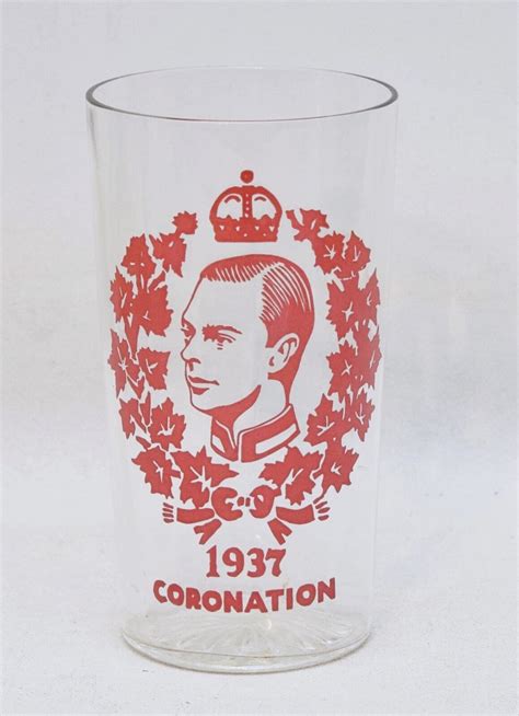 Vintage 1937 King George VI Coronation Drinking Glass | #4623810382