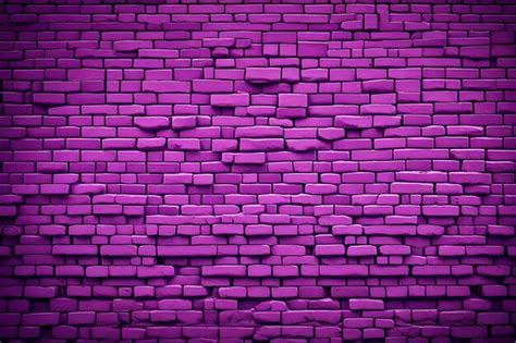 Premium AI Image | Purple brick wall texture background