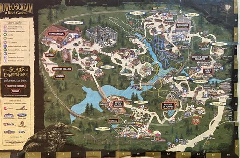 Busch Gardens Williamsburg Howl-O-Scream - Park Map 2010 : r/rollercoasters