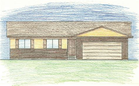 My House in Colored Pencil - by hand colored pencil rendering - things i green and do not green