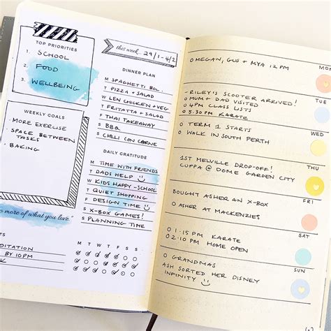 Organise Your Week With A Bullet Journal Weekly Log Free Template