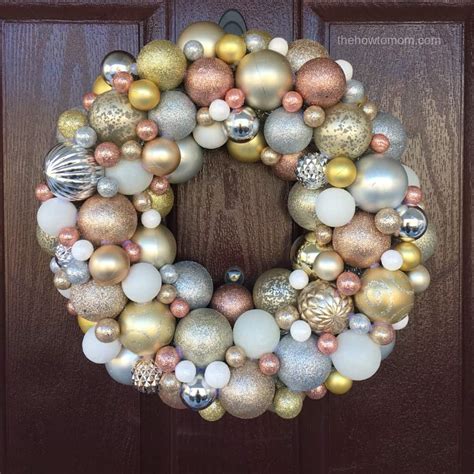 How to Make an Ornament Wreath • The How To Mom