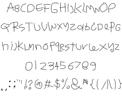 Child's Handwriting Font | TRMM2 | FontSpace | Kids handwriting font, Kids handwriting, Kid fonts