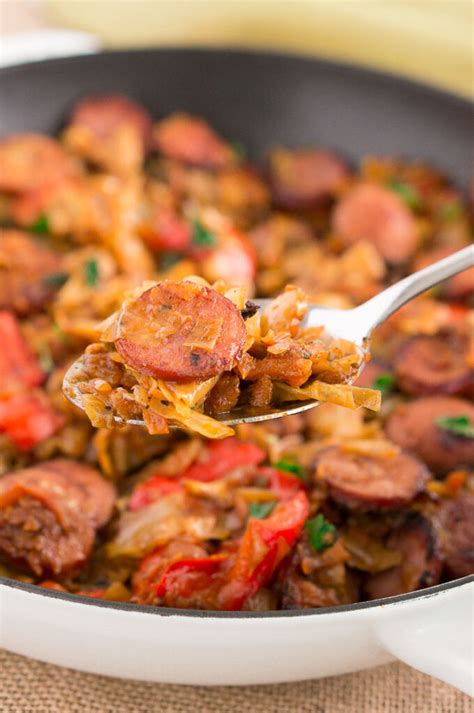 Cabbage and Sausage Recipe (Low Carb, Whole30) - Delicious Meets Healthy