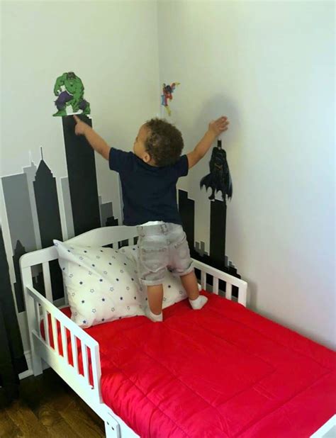 Modern Superhero Themed Room for Toddlers · Urban Mom Tales