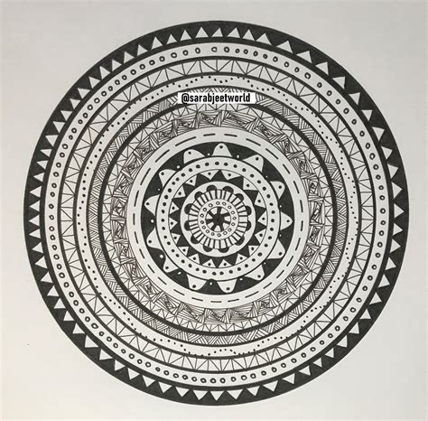 Circle Zentangle Easy Mandala Drawing Circle Doodles Zentangle Patterns | The Best Porn Website