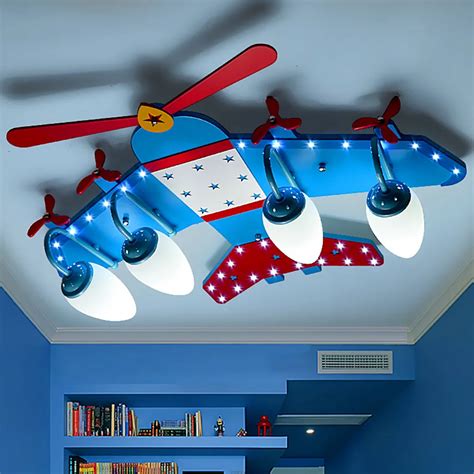 110V 220V E14 Boy room led ceiling light Modern Kids Children Lights Bedroom Fixtures Acrylic ...