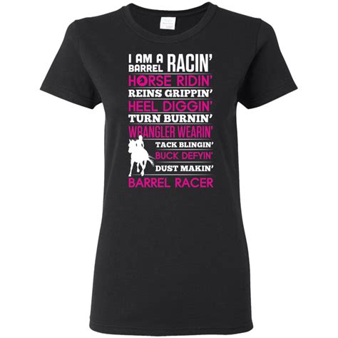 Barrel Racing Cowgirl Tee Shirt | MADE IN USA