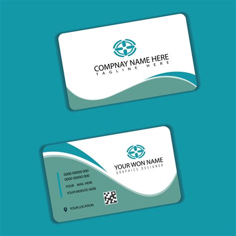 Corporate or Personal Visiting Card or Business Card Design Template 17441050 Vector Art at Vecteezy