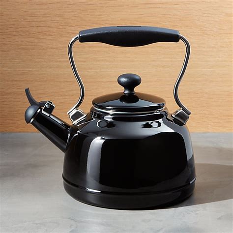 Chantal ® Vintage Black Whistling Tea Kettle | Crate and Barrel