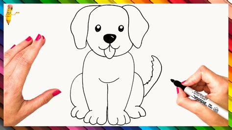 Easy Drawing Of A Dog / This one is designed to be super simple so it's easy both for kids and ...