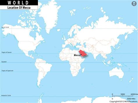 Mecca world map - Makkah in world map (Saudi Arabia)