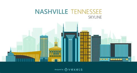 Nashville Skyline Illustration Vector Download