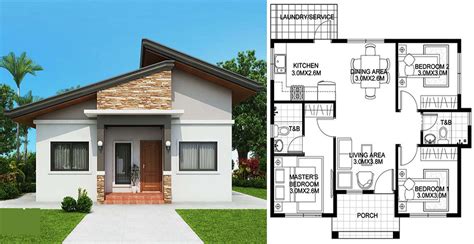 3 Bedroom Bungalow House Plan | Engineering Discoveries