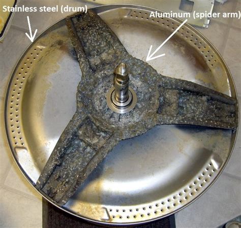 How to treat front load washer spider-arm so that it wouldn't corrode?