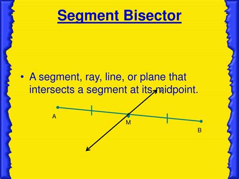 What Is The Segment Bisector In Math