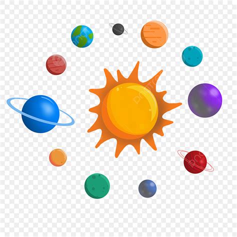 Solar System Planets Clipart Transparent Background, Solar System Planets, Solar System Clipart ...