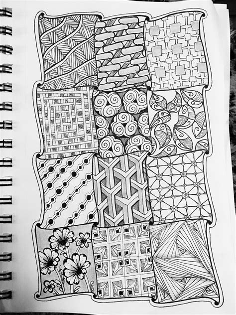 5+ Astounding Exercises To Get Better At Drawing Ideas | Zentangle patterns, Doodle art for ...