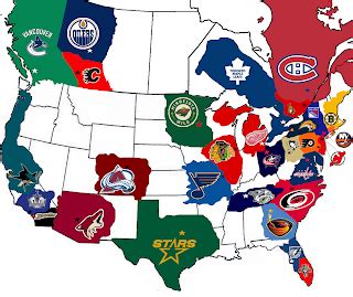 NHL Tournament of Logos: NHL Fan Base Map