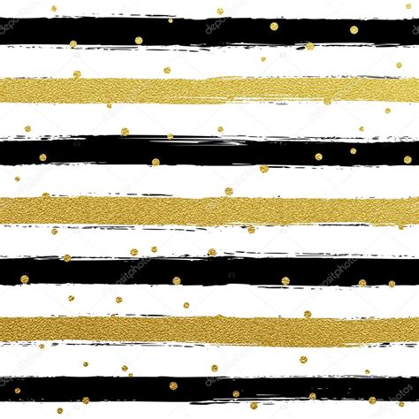 Black White And Gold Striped Wallpaper Paint brush strokes background can be used for personal ...