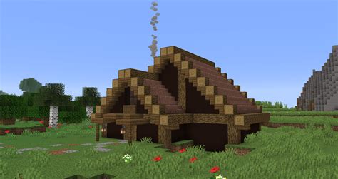 A house I built on the snapshot. Who knew granite worked well for roofing? : Minecraft