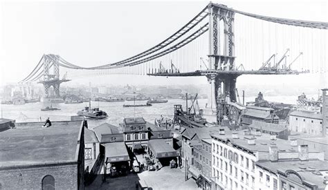 Construction of Manhattan Bridge - 1909