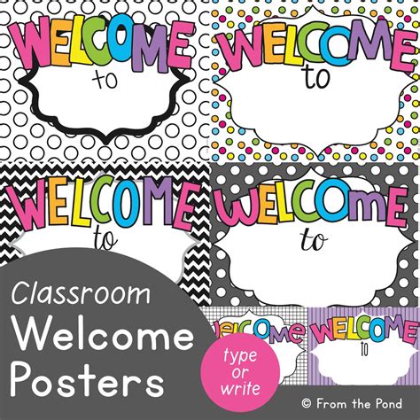 Classroom Welcome Displays — From the Pond