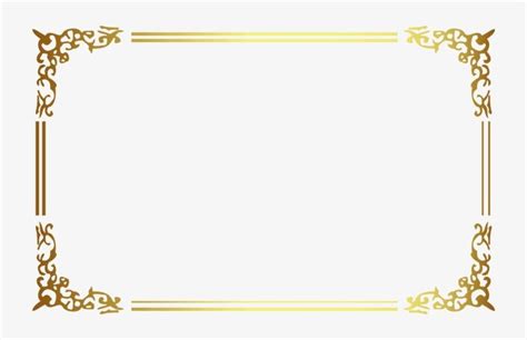 Gold Frame Border Png, transparent png | Gold frame, Boarders and frames, Gold border design