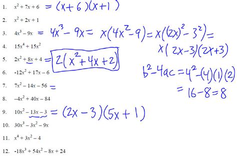 Factoring polynomials,5