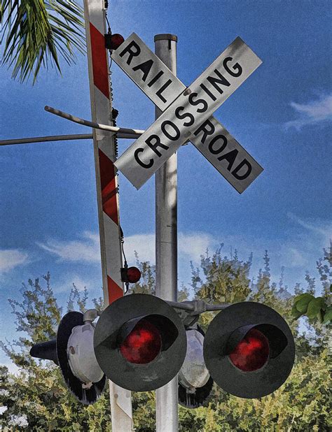 Railroad Crossing Sign Photograph by HH Photography of Florida