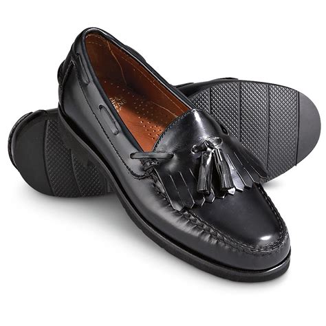 Men's Sebago® Brume Tassel Loafers, Black - 141120, Dress Shoes at Sportsman's Guide