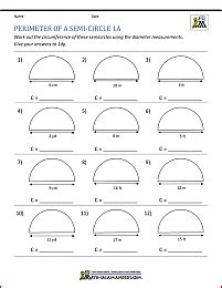 Perimeter Worksheets