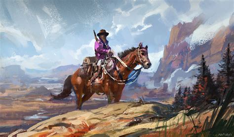 Cowboy Painting Wallpaper, HD Artist 4K Wallpapers, Images and Background - Wallpapers Den