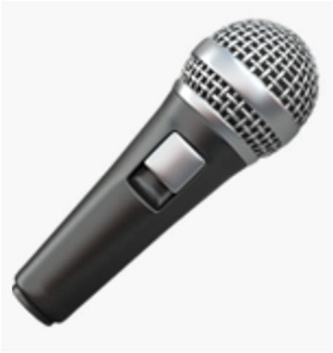 Microphone Emoji Png, Transparent Png - kindpng