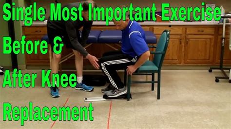 Single Most Important Exercise Before & After Knee Replacement - YouTube | Knee replacement ...