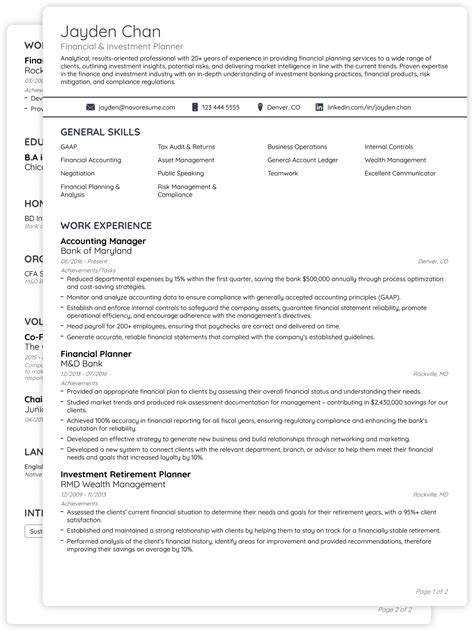 Curriculum Vitae Word Document - Template For U