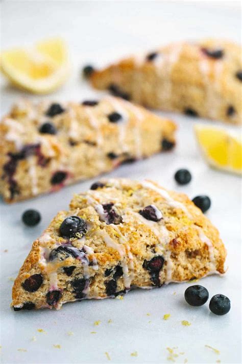 Blueberry Scones with Lemon Glaze - Jessica Gavin